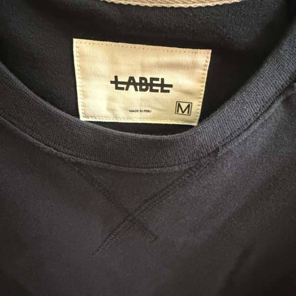 LABEL Go-To Crew W Black SZ M, NWT - Picture 4 of 8